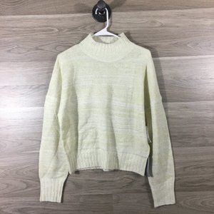 NSR Nordstrom Rack White & Gold Glitter Sweater